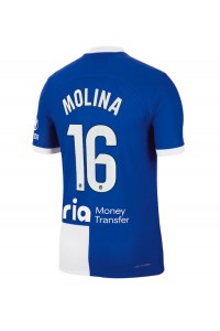 Atletico Madrid Nahuel Molina #16 Jalkapallovaatteet Vieraspaita 2023-24 Lyhythihainen